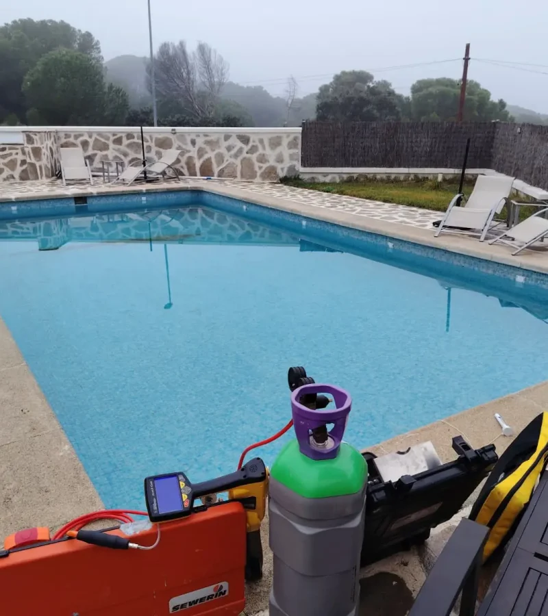 reparación de fugas en piscinas - localización y reparación de fugas en piscinas